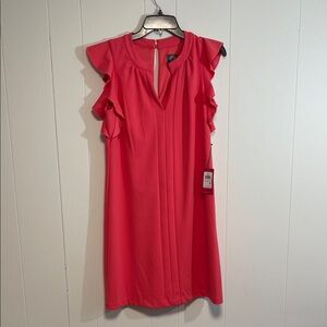 Vince Camuto Ruffle Midi Dress new size 10